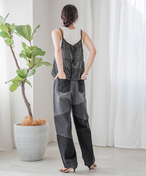 BAYFLOW（ベイフロー）の「ラメキャミビスチェ（キャミソール・レディース・ブルー/ゴールド/ブラック・FREE）」の5枚目の写真