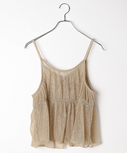 BAYFLOW（ベイフロー）の「ラメキャミビスチェ（キャミソール・レディース・ブルー/ゴールド/ブラック・FREE）」の12枚目の写真