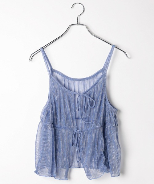 BAYFLOW（ベイフロー）の「ラメキャミビスチェ（キャミソール・レディース・ブルー/ゴールド/ブラック・FREE）」の14枚目の写真