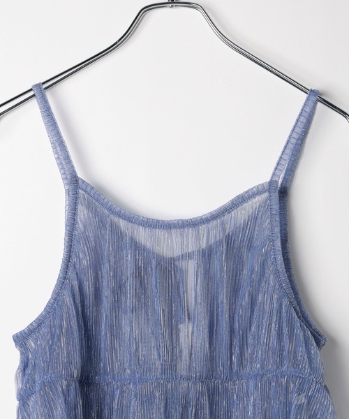 BAYFLOW（ベイフロー）の「ラメキャミビスチェ（キャミソール・レディース・ブルー/ゴールド/ブラック・FREE）」の15枚目の写真