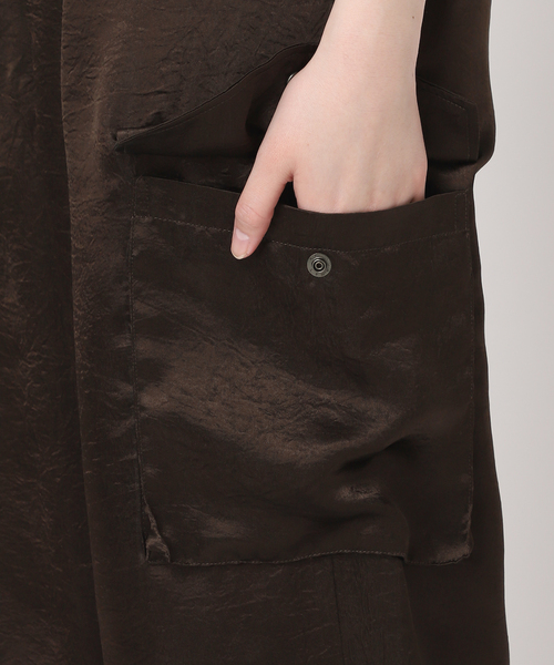 JOURNAL STANDARD(ジャーナルスタンダード)の「【&FUNCTION】ヴィンテージサテンカーゴパンツ(カーゴパンツ・レディース・ブラウン/モスグリーン・38/36)」の16枚目の写真