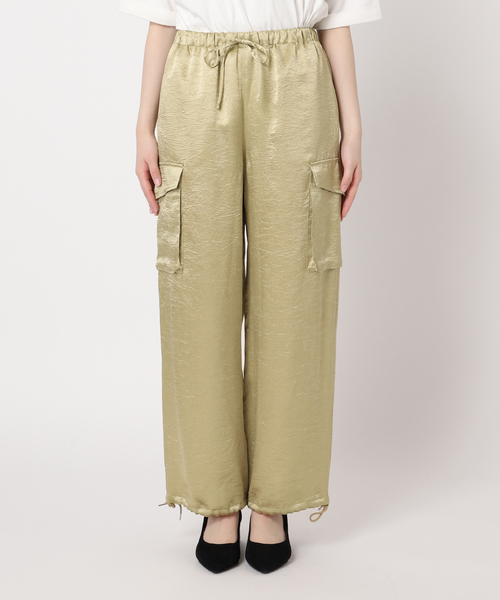 JOURNAL STANDARD(ジャーナルスタンダード)の「【&FUNCTION】ヴィンテージサテンカーゴパンツ(カーゴパンツ・レディース・ブラウン/モスグリーン・38/36)」の6枚目の写真