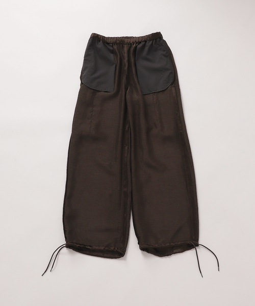 JOURNAL STANDARD(ジャーナルスタンダード)の「【&FUNCTION】ヴィンテージサテンカーゴパンツ(カーゴパンツ・レディース・ブラウン/モスグリーン・38/36)」の4枚目の写真