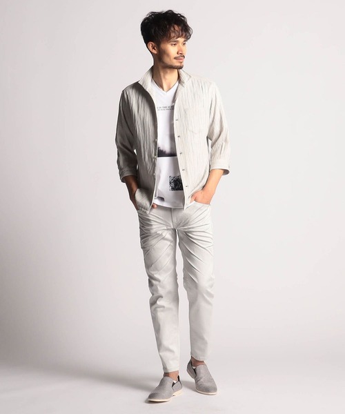 NICOLE CLUB FOR MEN（ニコルクラブフォーメン）の「8分丈アラカルト5ポケットパンツ（その他パンツ・メンズ・ホワイト/ブラック/ネイビー・LARGE/MEDIUM/SMALL/X-LARGE）」の18枚目の写真
