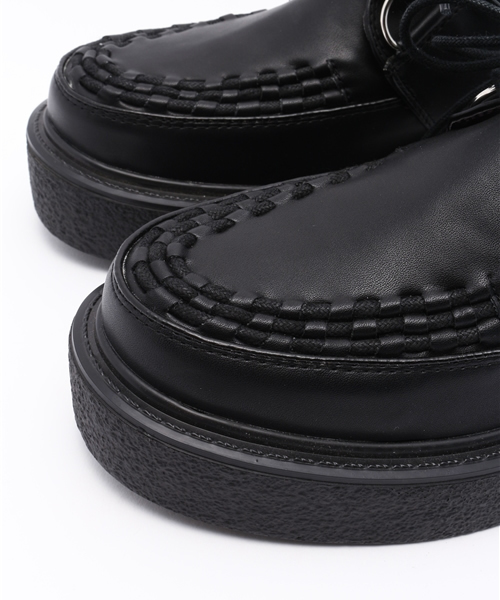 YOSUKE(ヨースケ)の「「YOSUKE/ヨースケ」ラバーソールスニーカー(スニーカー・レディース・ブラック×ホワイト/ブラック/ホワイト・24/25/23/23.5/24.5/22.5)」の7枚目の写真