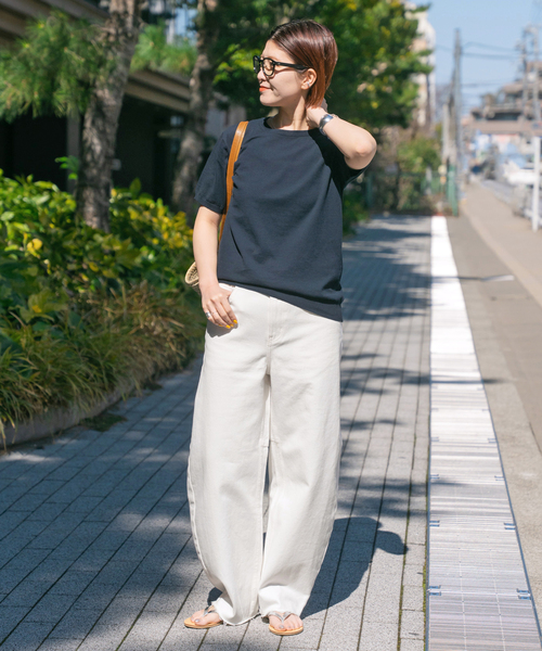 パンツ Spick & Span W by Woadblue BARREL DENIM W by Woadblue / ダブリューバイウォードブルー】BARREL DENIM