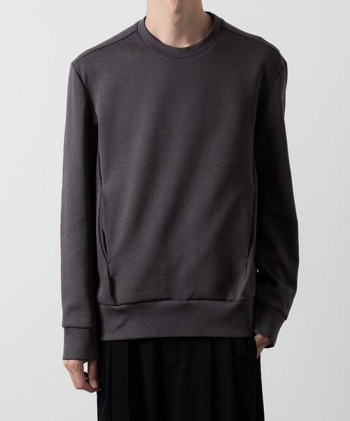 ATTACHMENT（アタッチメント）の「CO/PE ダブルニットプルオーバー / CO/PE DOUBLE KNIT PULLOVER（スウェット・メンズ・ブラック/グレー/ダークグレー・1/3/2）」の3枚目の写真