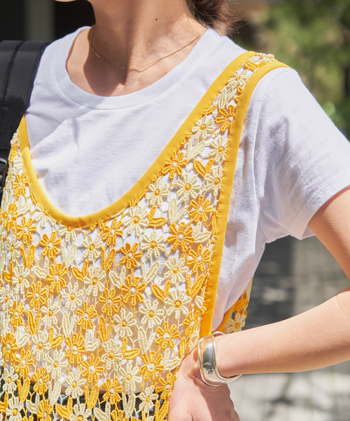 Spick & Span（スピックアンドスパン）の「フラワーレースタンク