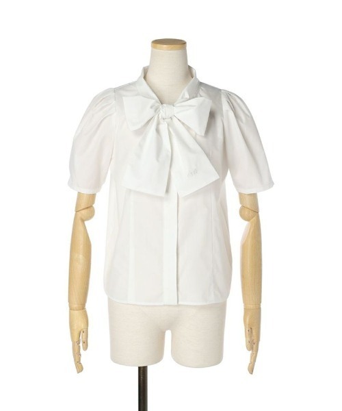 an another angelus(アンアナザーアンジェラス)の「ビッグリボンボウタイシャツ/ananotherangelus(シャツ/ブラウス・レディース・ピンク/オフホワイト/ライトブルー・FREE)」の10枚目の写真