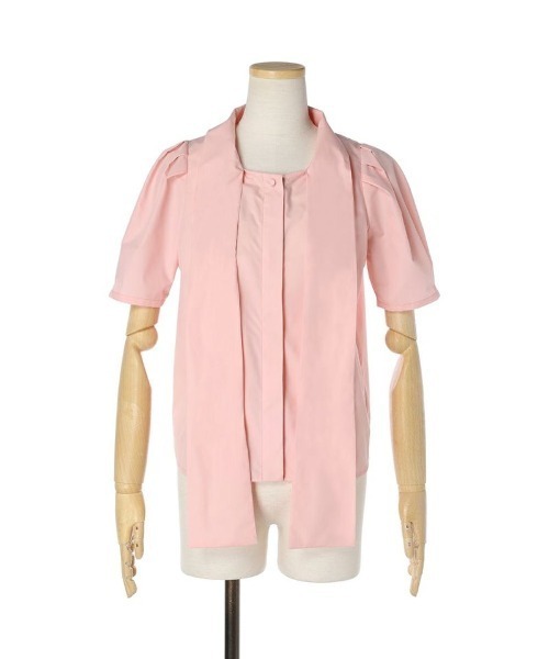 an another angelus(アンアナザーアンジェラス)の「ビッグリボンボウタイシャツ/ananotherangelus(シャツ/ブラウス・レディース・ピンク/オフホワイト/ライトブルー・FREE)」の15枚目の写真