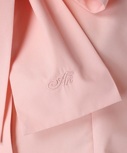 an another angelus(アンアナザーアンジェラス)の「ビッグリボンボウタイシャツ/ananotherangelus(シャツ/ブラウス・レディース・ピンク/オフホワイト/ライトブルー・FREE)」の6枚目の写真