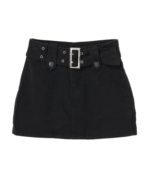 DURAS(デュラス)の「Mini skirt with belt(デニムスカート・レディース・インディゴブルー/ブラック・MEDIUM/SMALL)」の21枚目の写真