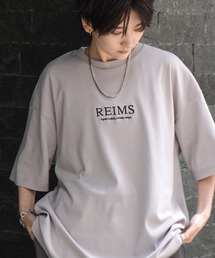 ナチュラルドレープ とろみ肌感 ワンポイント刺繍 ビッグシルエット半袖Tシャツ カットソー ユニセックス