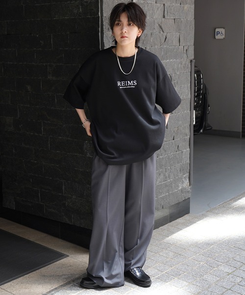 Confirm(コンファーム)の「25SS ナチュラルドレープ とろみ肌感 ワンポイント刺繍 ビッグシルエット半袖Tシャツ カットソー ユニセックス【Confirm】(Tシャツ/カットソー・メンズ・ホワイト/ホワイト系その他/サックスブルー系/ミント/ブラック/グレー/チャコールグレー/ブラック系その他/グレー系/グレー系その他・M/L)」の17枚目の写真