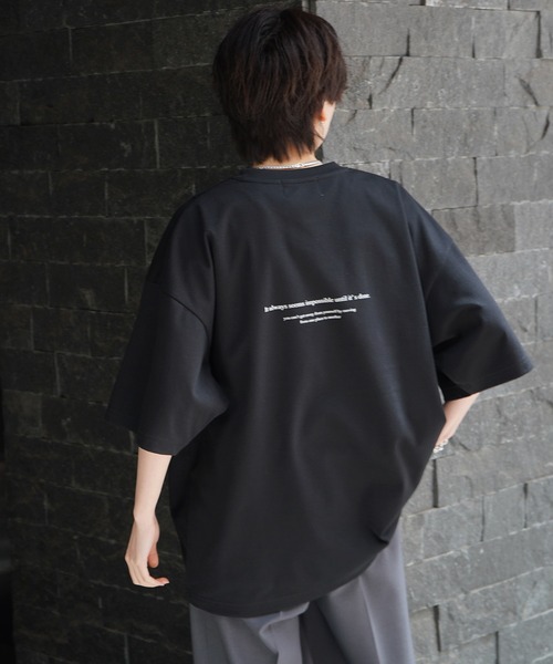 Confirm(コンファーム)の「25SS ナチュラルドレープ とろみ肌感 ワンポイント刺繍 ビッグシルエット半袖Tシャツ カットソー ユニセックス【Confirm】(Tシャツ/カットソー・メンズ・ホワイト/ホワイト系その他/サックスブルー系/ミント/ブラック/グレー/チャコールグレー/ブラック系その他/グレー系/グレー系その他・M/L)」の20枚目の写真
