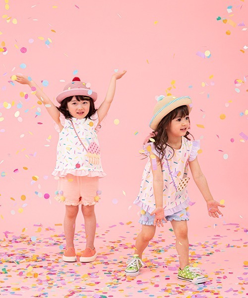 897*ベイビーチアー　ハンバーガートレーナー&ポテトパンツ sense of wonder - 897*ベイビーチアー ハンバーガートレーナー