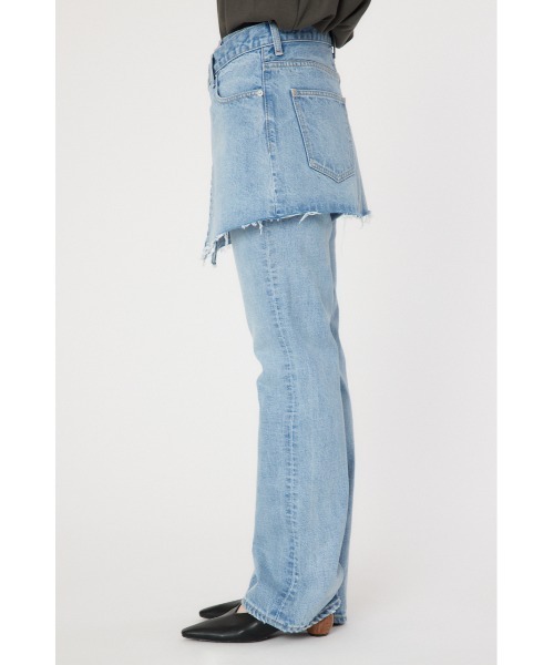 RODEO CROWNS WIDE BOWL（ロデオクラウンズワイドボウル）の「レイヤードラップデニム（デニムパンツ・レディース・ブラック/ライトブルー・X-SMALL/SMALL/MEDIUM）」の14枚目の写真