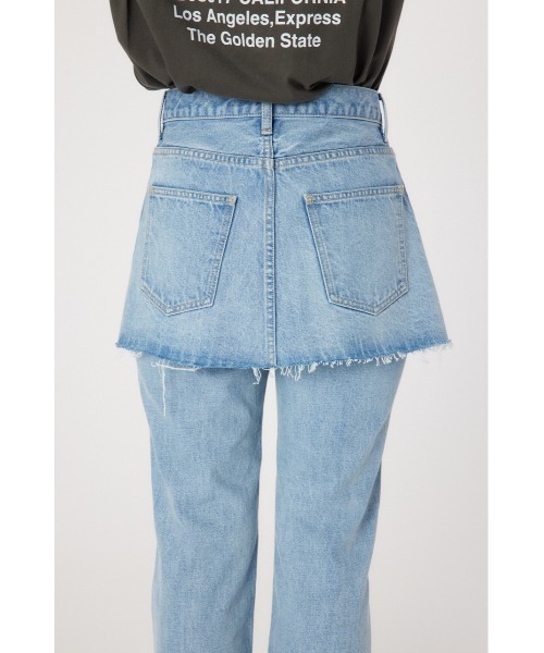 RODEO CROWNS WIDE BOWL（ロデオクラウンズワイドボウル）の「レイヤードラップデニム（デニムパンツ・レディース・ブラック/ライトブルー・X-SMALL/SMALL/MEDIUM）」の17枚目の写真