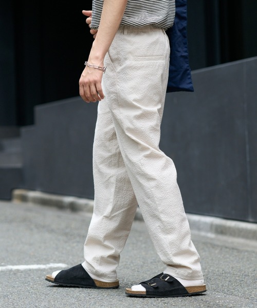 CIAOPANIC TYPY（チャオパニックティピー）の「ぽこぽこシアサッカーイージーパンツ（その他パンツ・メンズ・アイボリー/ブラック/サックスブルー・MEDIUM/LARGE）」の9枚目の写真