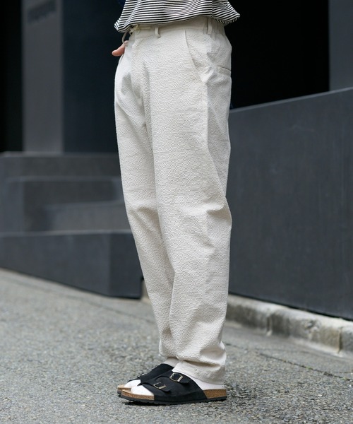 CIAOPANIC TYPY（チャオパニックティピー）の「ぽこぽこシアサッカーイージーパンツ（その他パンツ・メンズ・アイボリー/ブラック/サックスブルー・MEDIUM/LARGE）」の10枚目の写真