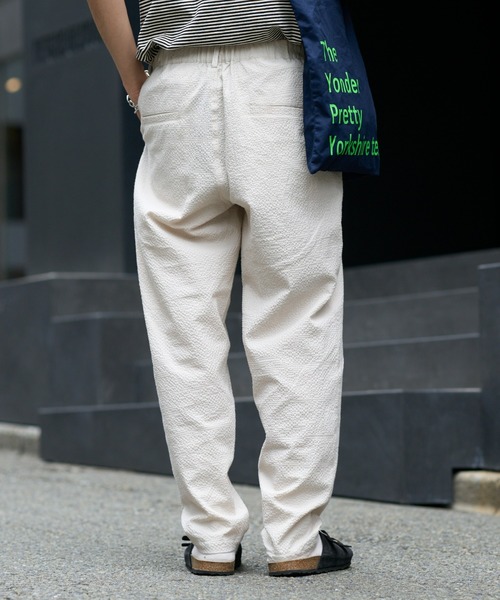 CIAOPANIC TYPY（チャオパニックティピー）の「ぽこぽこシアサッカーイージーパンツ（その他パンツ・メンズ・アイボリー/ブラック/サックスブルー・MEDIUM/LARGE）」の8枚目の写真