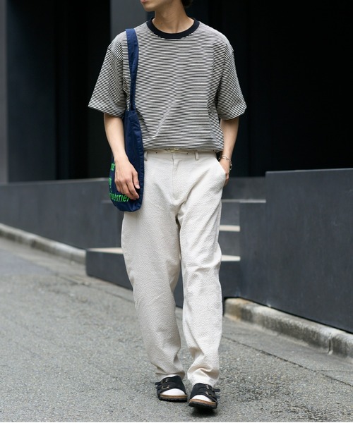 CIAOPANIC TYPY（チャオパニックティピー）の「ぽこぽこシアサッカーイージーパンツ（その他パンツ・メンズ・アイボリー/ブラック/サックスブルー・MEDIUM/LARGE）」の6枚目の写真