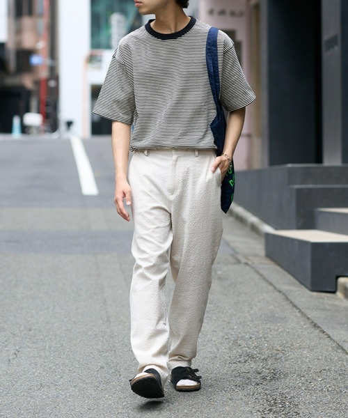 CIAOPANIC TYPY（チャオパニックティピー）の「ぽこぽこシアサッカーイージーパンツ（その他パンツ・メンズ・アイボリー/ブラック/サックスブルー・MEDIUM/LARGE）」の7枚目の写真