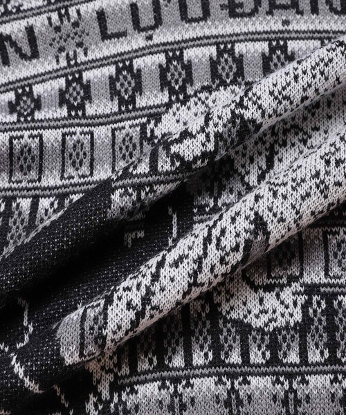 TATRAS CONCEPT STORE(タトラスコンセプトストア)の「LU’U DAN(ルーダン) KNIT OVERSIZED TIGER JACQUARD SWEATSHIRT(ニット/セーター・メンズ・ホワイト・M)」の2枚目の写真