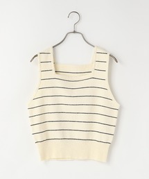 LOWRYS FARM | スクエアニットユルタンク　114581(タンクトップ)