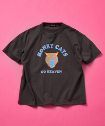 FREAK'S STORE | 限定展開 キッズ タイガープリント クルーネック Tシャツ / KIDS Honey Cats(Tシャツ/カットソー)