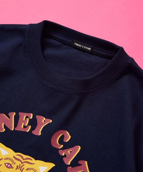FREAK'S STORE（フリークスストア）の「限定展開 キッズ タイガープリント クルーネック Tシャツ / KIDS Honey Cats（Tシャツ/カットソー・キッズ・ホワイト/チャコールグレー/ネイビー/グレー・120/130/140/150）」の6枚目の写真