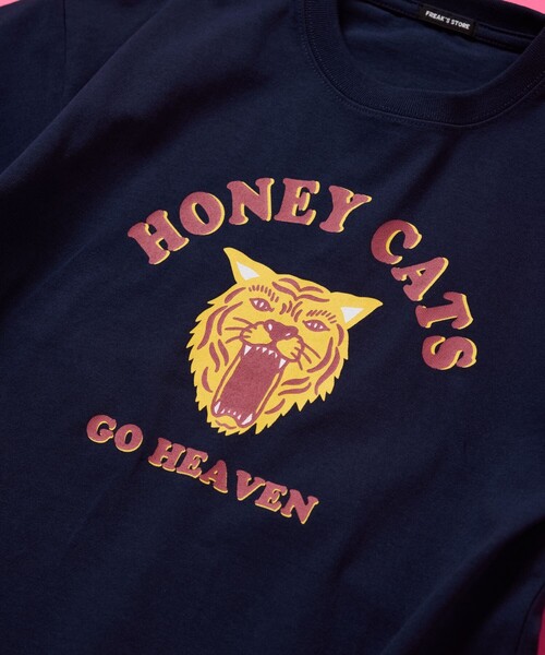 FREAK'S STORE（フリークスストア）の「限定展開 キッズ タイガープリント クルーネック Tシャツ / KIDS Honey Cats（Tシャツ/カットソー・キッズ・ホワイト/チャコールグレー/ネイビー/グレー・120/130/140/150）」の8枚目の写真