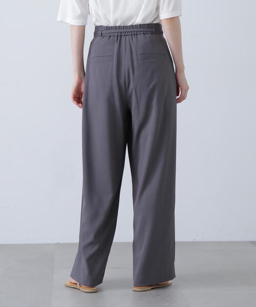 N.(N. Natural Beauty Basic)(エヌエヌナチュラルビューティーベーシック)の「◆リボンベルトラップ風パンツ(スラックス・レディース・モカ/チャコールグレー・SMALL/MEDIUM)」の16枚目の写真