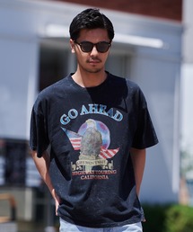『CavariA/キャバリア』ピグメントバンド半袖Tシャツ