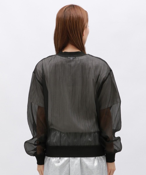 LAKOLE（ラコレ）の「シアーブルゾン / 126888（ブルゾン・レディース・ブラック/グレー/アイボリー・FREE）」の19枚目の写真