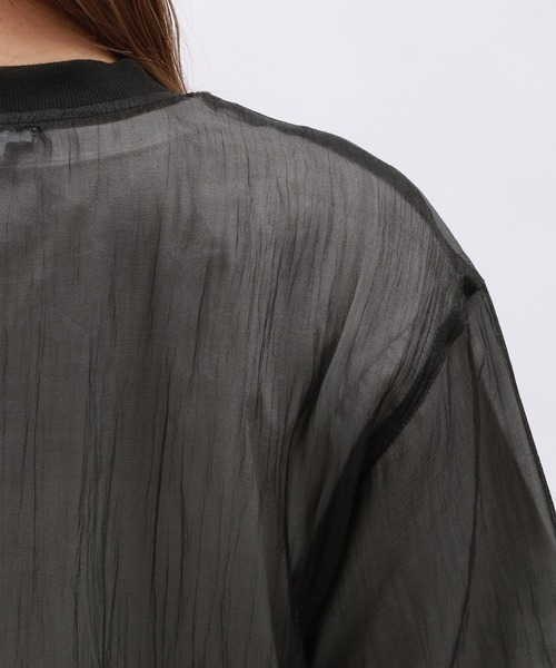 LAKOLE（ラコレ）の「シアーブルゾン / 126888（ブルゾン・レディース・ブラック/グレー/アイボリー・FREE）」の18枚目の写真