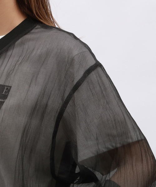 LAKOLE（ラコレ）の「シアーブルゾン / 126888（ブルゾン・レディース・ブラック/グレー/アイボリー・FREE）」の16枚目の写真