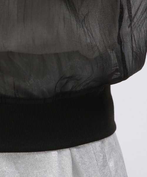 LAKOLE（ラコレ）の「シアーブルゾン / 126888（ブルゾン・レディース・ブラック/グレー/アイボリー・FREE）」の13枚目の写真