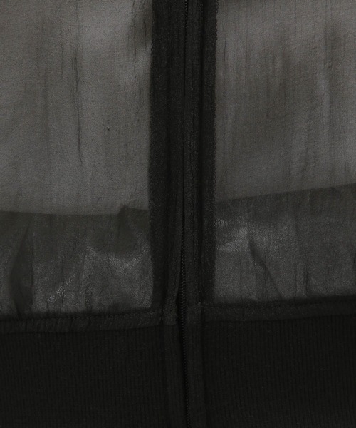 LAKOLE（ラコレ）の「シアーブルゾン / 126888（ブルゾン・レディース・ブラック/グレー/アイボリー・FREE）」の12枚目の写真