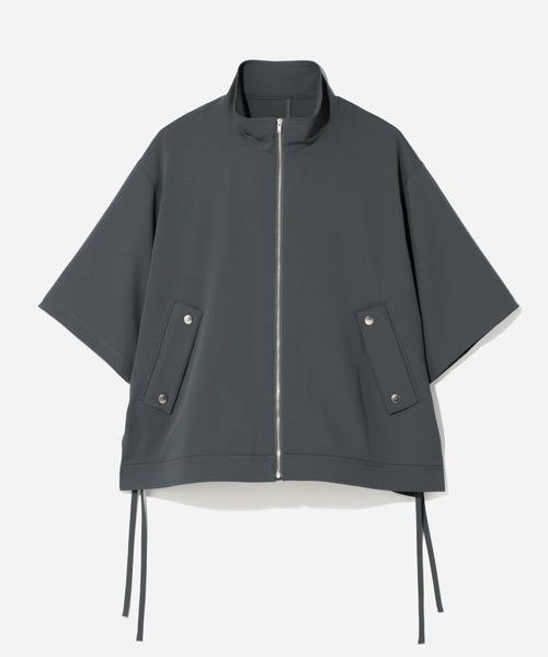 HARE（ハレ）の「スタンドカラーフラップポケットシャツブルゾン(HARE)（シャツ/ブラウス・メンズ・グレー/ブラック/グリーン/パープル・FREE）」の3枚目の写真