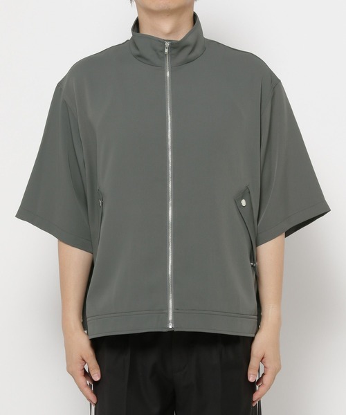 HARE（ハレ）の「スタンドカラーフラップポケットシャツブルゾン(HARE)（シャツ/ブラウス・メンズ・グレー/ブラック/グリーン/パープル・FREE）」の16枚目の写真