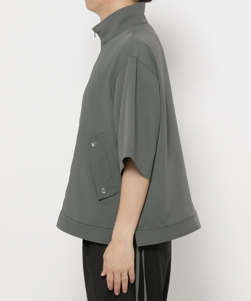 HARE（ハレ）の「スタンドカラーフラップポケットシャツブルゾン(HARE)（シャツ/ブラウス・メンズ・グレー/ブラック/グリーン/パープル・FREE）」の17枚目の写真