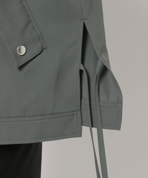 HARE（ハレ）の「スタンドカラーフラップポケットシャツブルゾン(HARE)（シャツ/ブラウス・メンズ・グレー/ブラック/グリーン/パープル・FREE）」の21枚目の写真