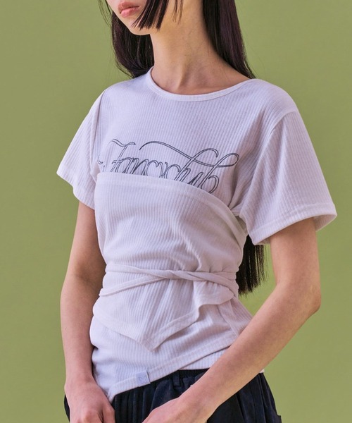 【セール】NASTY FANCY CLUB／TUBEラップ T（Tシャツ/カットソー）｜NASTY FANCY CLUB（ナスティーファンシークラブ） 6,041円