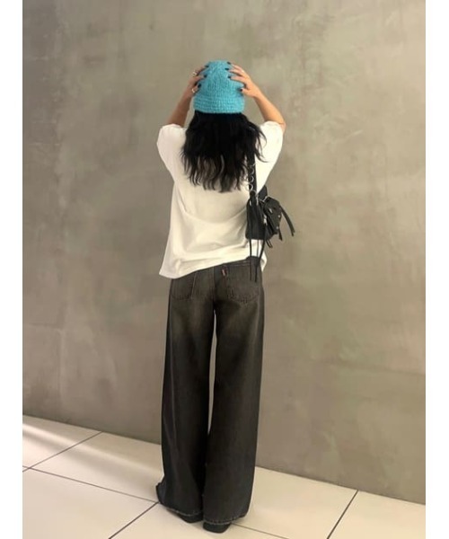 LAGUA GEM（ラグアジェム）の「COLOR ニットハット（ハット・レディース・ブラック/ライトブルー/オフホワイト・FREE）」の10枚目の写真