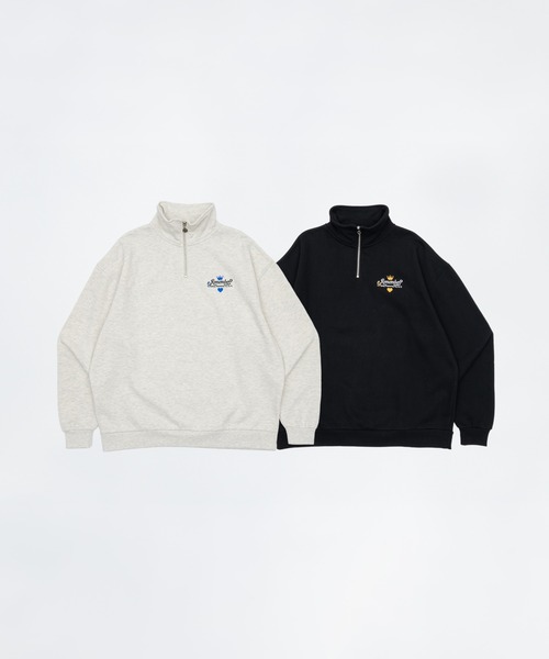 【セール】【王冠チャームハーフジップスウェット / KING charm Half Zip Sweat】（スウェット）｜Remember.（リメンバー）