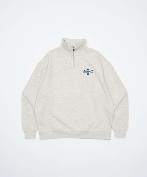 【セール】【王冠チャームハーフジップスウェット / KING charm Half Zip Sweat】（スウェット）｜Remember.（リメンバー）