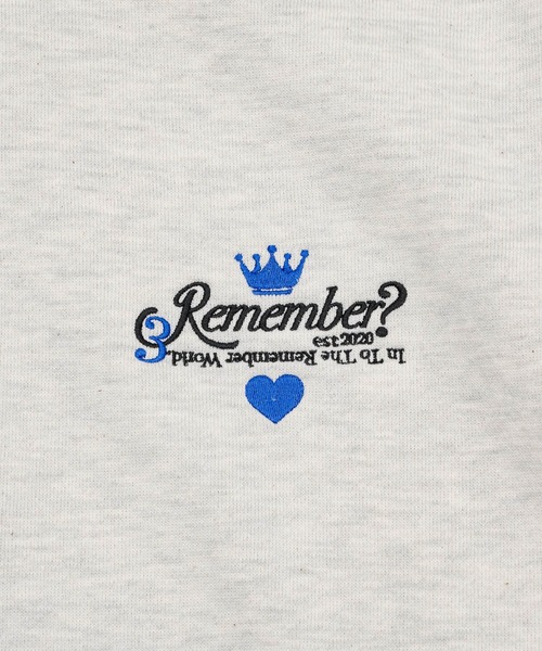 【セール】【王冠チャームハーフジップスウェット / KING charm Half Zip Sweat】（スウェット）｜Remember.（リメンバー）