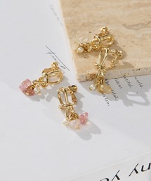 カラービーズイヤリング