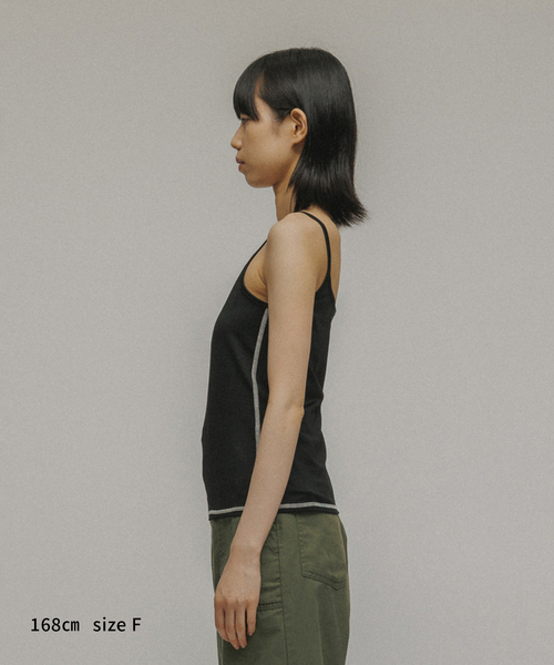 M TO R(ムウトアール)の「【RESUME】ANGELRS CAMISOLE(キャミソール・レディース・ブラック・M)」の2枚目の写真